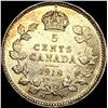 Image 2 : 1918 Canada Silver 5 Cents CLOSELY UNCIRCULATED