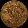 Image 2 : 1863 Copper Civil War Token LIGHTLY CIRCULATED