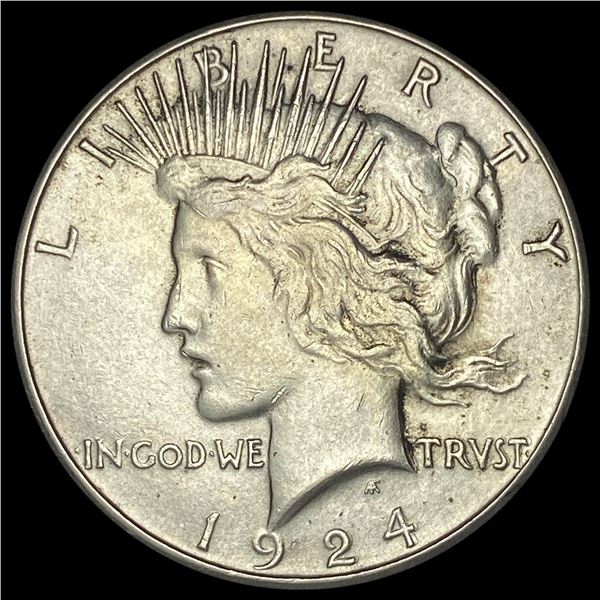 1924-S Silver Peace Dollar CLOSELY UNCIRCULATED