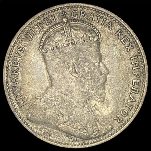 1909 Canada Silver 25 Cents LIGHTLY CIRCULATED