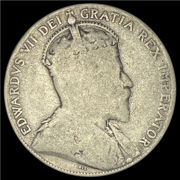 1910 Canada Silver 50 Cents NICELY CIRCULATED