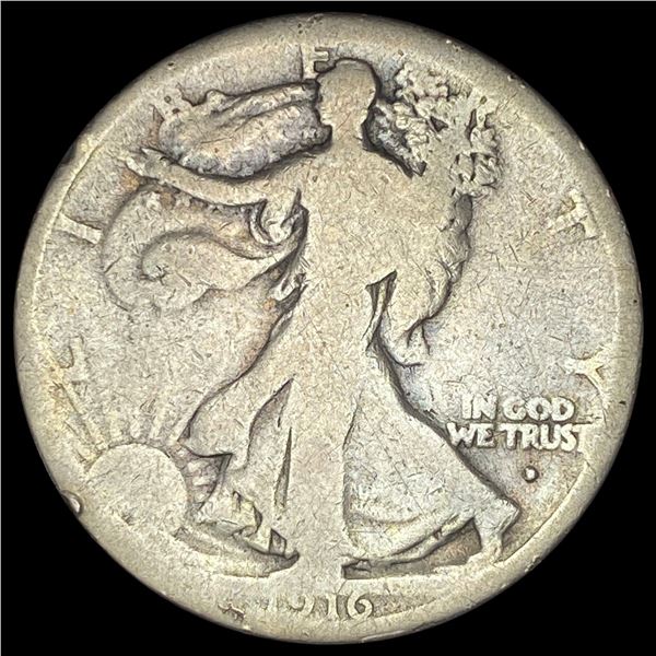 1916 Walking Liberty Half Dollar NICELY CIRCULATED