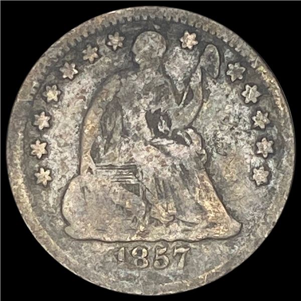 1857 Silver Half Dime NICELY CIRCULATED
