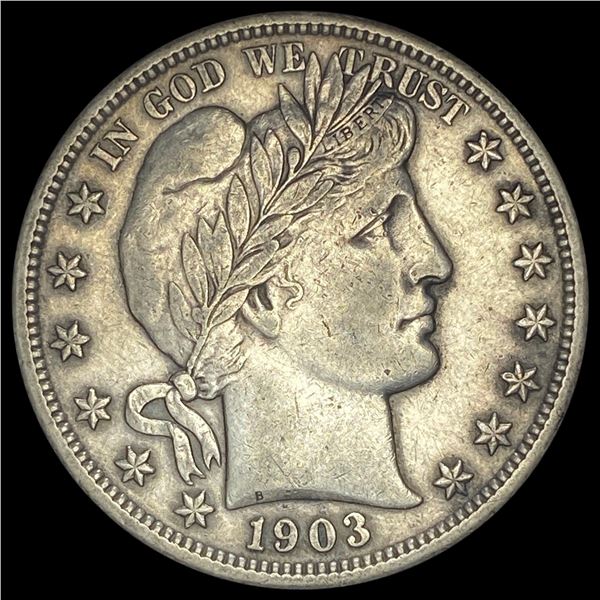 1903-S Silver Barber Half Dollar NEARLY UNCIRCULATED