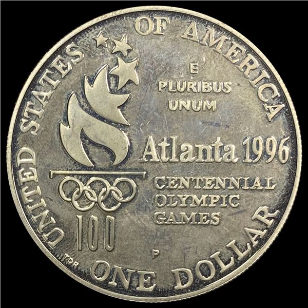 1996-P Silver Dollar Atlanta Olympics Rowing HIGH GRADE