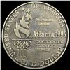 Image 1 : 1996-P Silver Dollar Atlanta Olympics Rowing HIGH GRADE