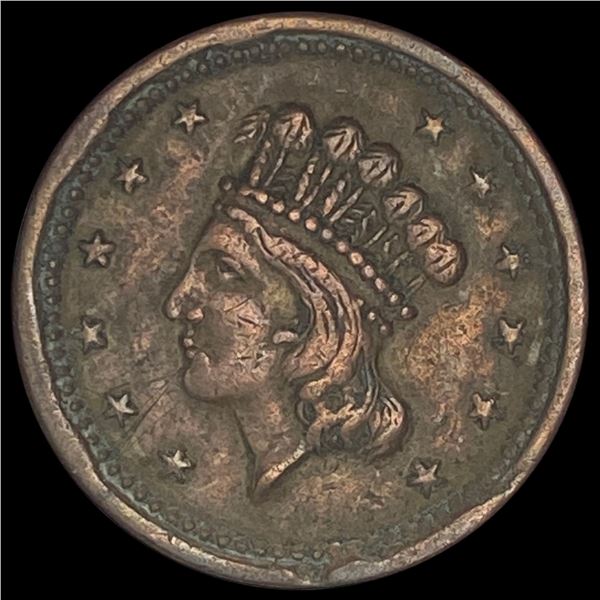 1863 Civil War Token "Our Navy" Patriotic Token LIGHTLY CIRCULATED
