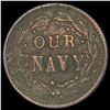 Image 2 : 1863 Civil War Token "Our Navy" Patriotic Token LIGHTLY CIRCULATED