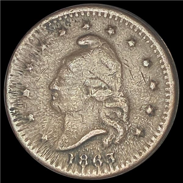 1863 Civil War Token - Army & Navy GEM BU
