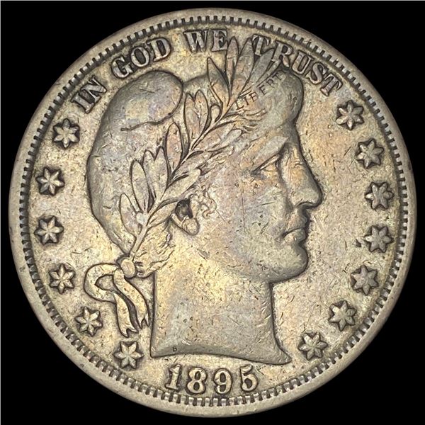 1895-O Silver Barber Half Dollar NEARLY UNCIRCULATED