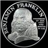 Image 2 : Franklin Mint Fire Service Silver Medal GEM BU