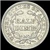 Image 2 : 1853 Arrows Seated Liberty Half Dime CLOSELY UNCIRCULATED