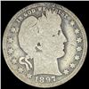 Image 1 : 1897-O Silver Barber Quarter NICELY CIRCULATED