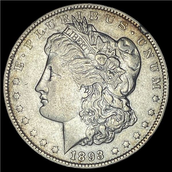 1893-CC Silver Morgan Dollar NEARLY UNCIRCULATED