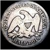 Image 2 : 1854 Arrows Seated Liberty Half Dollar NICELY CIRCULATED