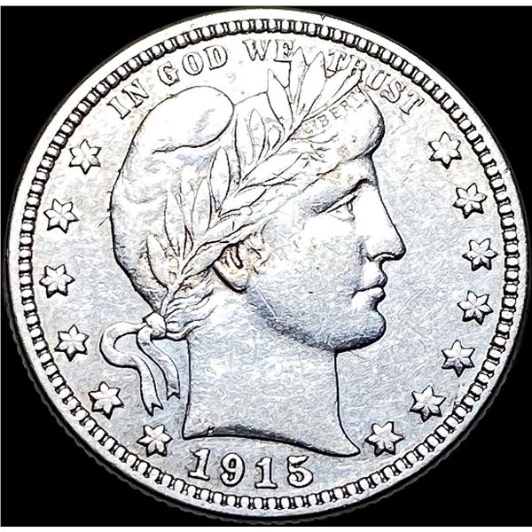 1915-D Silver Barber Quarter NEARLY UNCIRCULATED