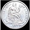 Image 1 : 1873 Silver Seated Liberty Dime CLOSELY UNCIRCULATED