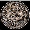 Image 1 : This is a Civil War token "Army and Navy" type circa 1863. NEARLY UNCIRCULATED