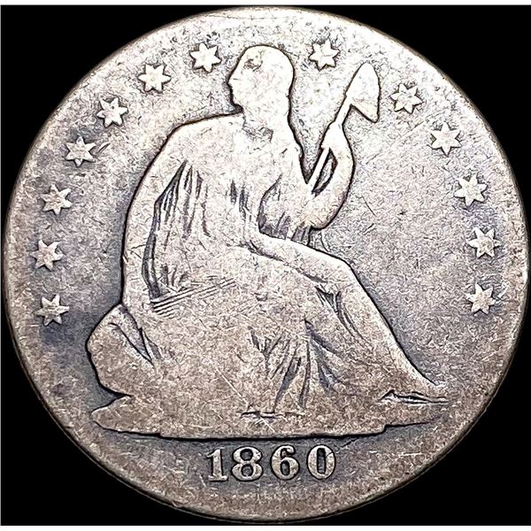 1860-O Silver Half Dollar NICELY CIRCULATED