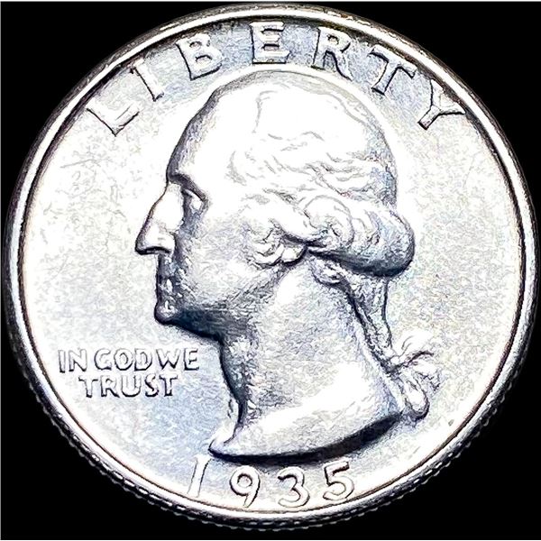 1935-S Silver Washington Quarter CLOSELY UNCIRCULATED