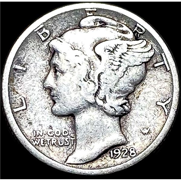 1928-S Silver Mercury Dime LIGHTLY CIRCULATED