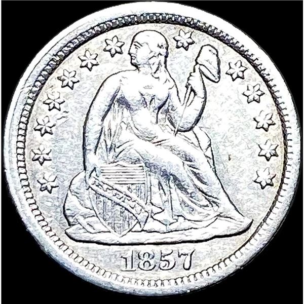 1857 Seated Liberty Dime CLOSELY UNCIRCULATED