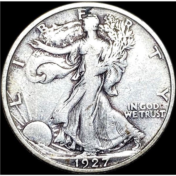 1927-S Silver Walking Liberty Half Dollar NEARLY UNCIRCULATED