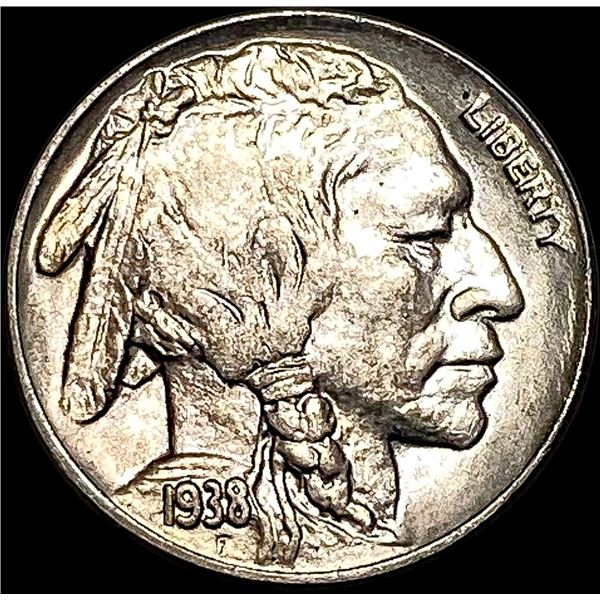 1938-D Nickel Five Cents Buffalo CHOICE BU