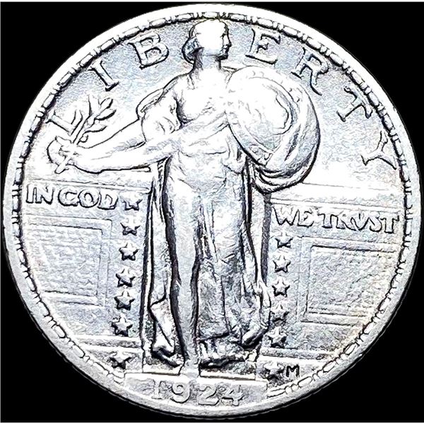 1924 Standing Liberty Silver Quarter CLOSELY UNCIRCULATED