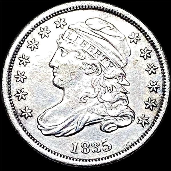 1835 Capped Bust Silver Dime CLOSELY UNCIRCULATED