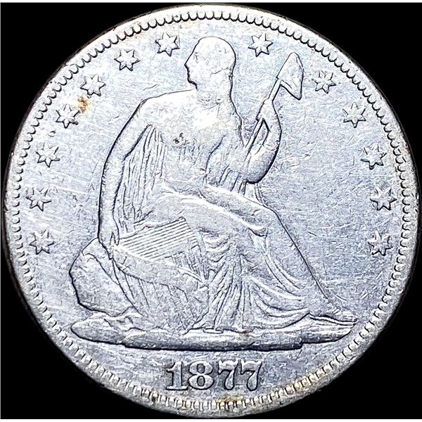 1877 Seated Liberty Half Dollar NICELY CIRCULATED
