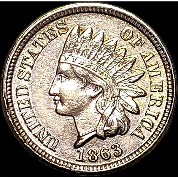 1863 Indian Head Cent CLOSELY UNCIRCULATED
