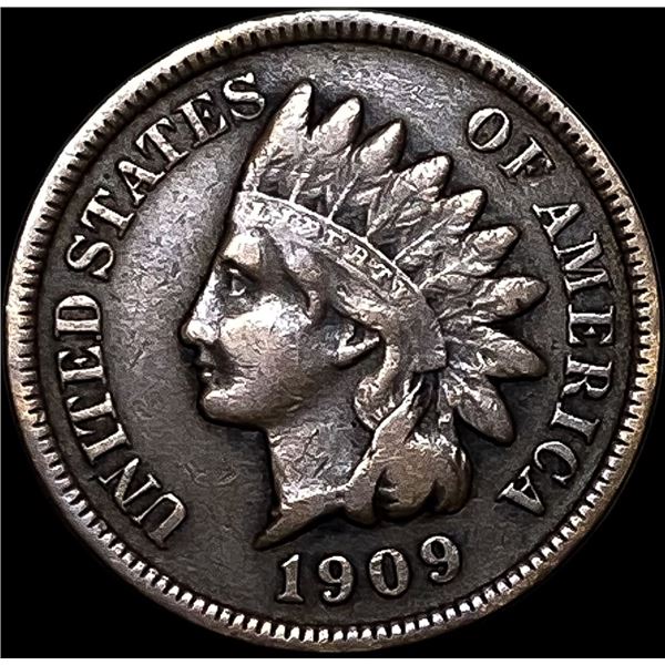 1909-S Indian Head Cent LIGHTLY CIRCULATED
