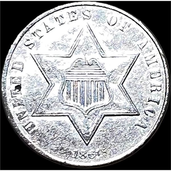 1851 Silver Three-Cent Piece CLOSELY UNCIRCULATED
