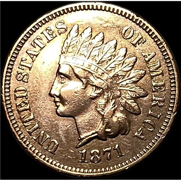 1871 Indian Head Cent CLOSELY UNCIRCULATED