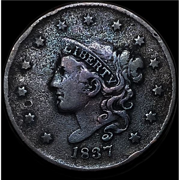 1837 Coronet Head Large Cent LIGHTLY CIRCULATED