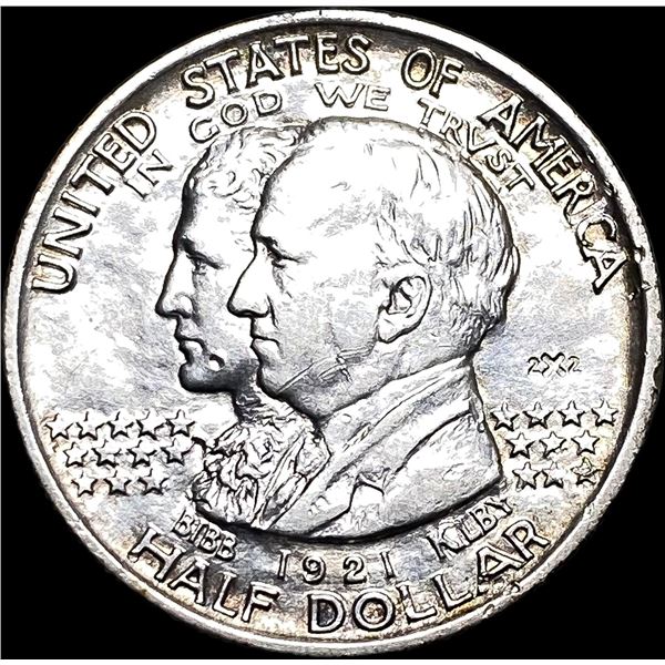 1921 Silver Half Dollar Alabama Centennial CLOSELY UNCIRCULATED