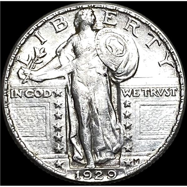 1929-M FH Standing Liberty Silver Quarter CHOICE AU