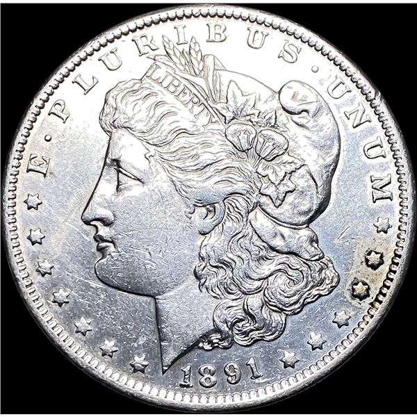 1891-S Silver Morgan Dollar CLOSELY UNCIRCULATED