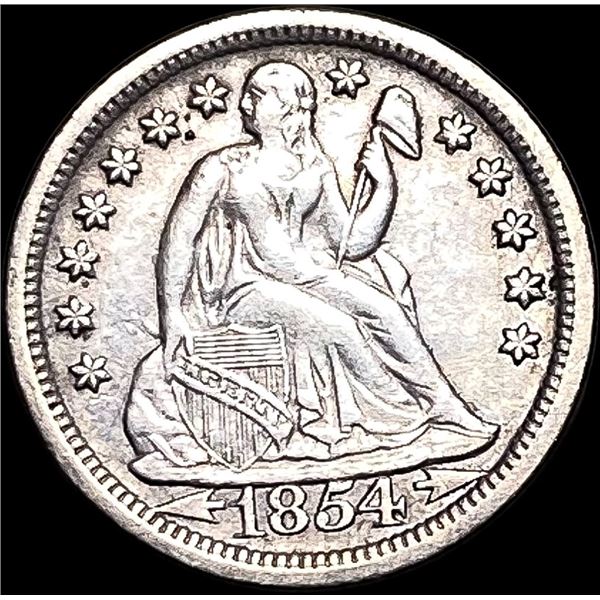 1854 Seated Liberty Dime CLOSELY UNCIRCULATED