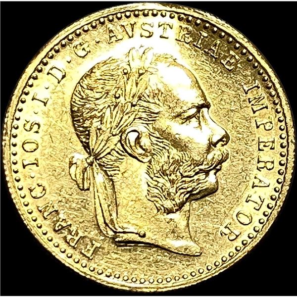 1915 Austria Gold 1 Ducat (Restrike) LIGHTLY CIRCULATED