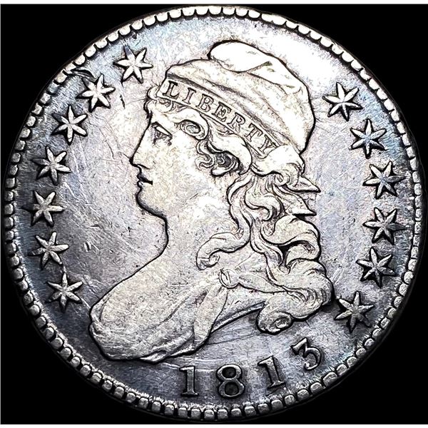 1813 Capped Bust Half Dollar NEARLY UNCIRCULATED