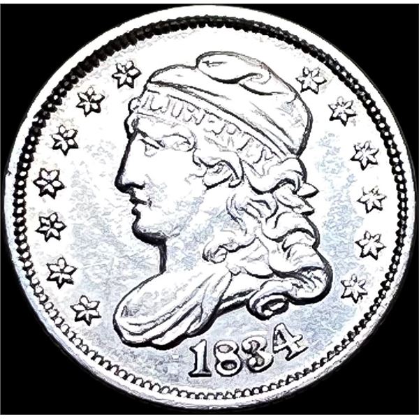 1834 Silver 5C Capped Bust Half Dime CLOSELY UNCIRCULATED
