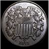 Image 1 : 1871 Copper Two-Cent Piece NEARLY UNCIRCULATED