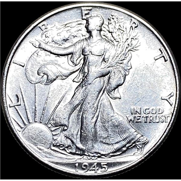 1945 Silver Half Dollar Walking Liberty CHOICE AU