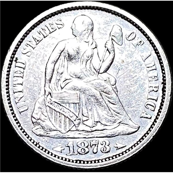 1873 Silver Dime Arrows CLOSELY UNCIRCULATED
