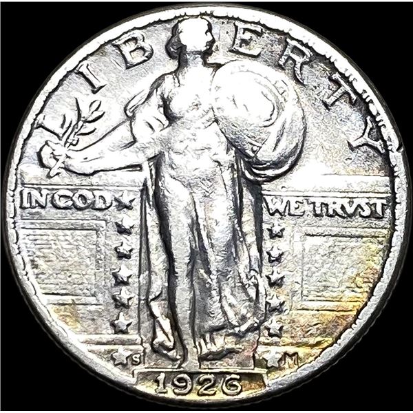 1926-S Silver Standing Liberty Quarter NEARLY UNCIRCULATED