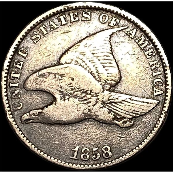 1858 Copper-Nickel Flying Eagle Cent LIGHTLY CIRCULATED