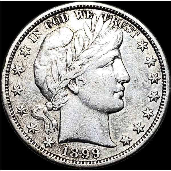 1899 Silver Barber Half Dollar NEARLY UNCIRCULATED