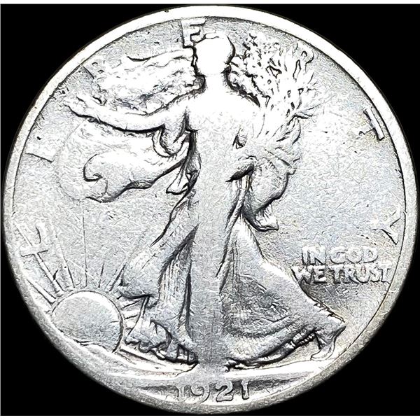 1921-S Silver Walking Liberty Half Dollar NICELY CIRCULATED